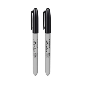 Permanent Marker Fine Point<br> Quick Drying/Waterproof<br> Quantity 2