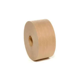 Reinforced Water Activated Tape <br> 3″x 375′ Kraft 3.0 Mil <br>Qty 1 Roll