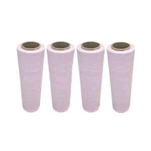 18″ Stretch Film <br> PINK 63 Gauge x 1500′<br> Case Qty 4 Rolls